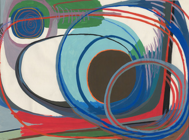 Painting, Peggy SHAW, Blue mosque, 1970