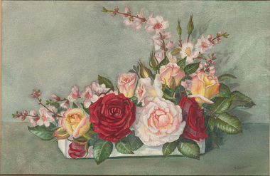 Painting, Ruby CATHCART, Flowers from Nan's garden, n.d