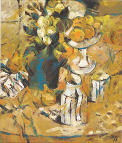 Painting, Kenneth HOOD, Oranges and flowers, 1963