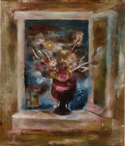 Painting, Francis LYMBURNER, Ships and flowers, n.d