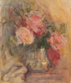 Painting, Nornie GUDE, Winter roses, n.d