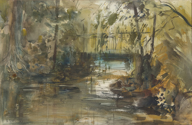 Painting, Nornie GUDE, In the Botanic Gardens, 1977