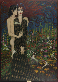 Painting, Greg IRVINE, Lovers in the garden, 1967