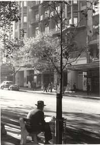 Photograph, Mark STRIZIC, Collins Street at the Athaneum - 1, 1958 (printed 1989)