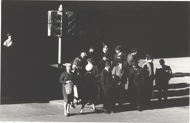 Photograph, Mark STRIZIC, Intersection of Swanston and Little Collins Street - 1, 1963 (printed 1998)