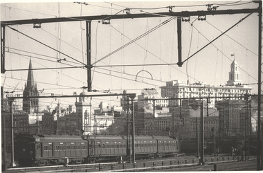 Photograph, Mark STRIZIC, Jolimont Railway Yards - 2, 1962 (printed 1989)