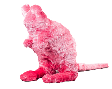 Sculpture, Troy EMERY, big softie hopping mouse, 2022