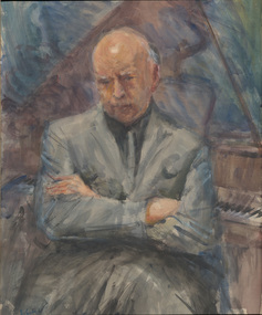 Painting, Nornie GUDE, In pensive mood (Mack Jost), n.d