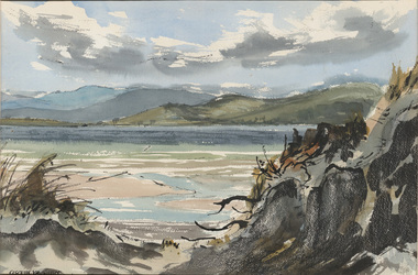 Painting, Elspeth VAUGHAN, The bay, n.d