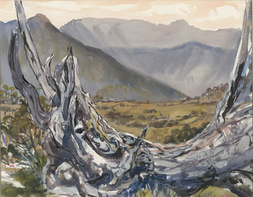 Painting, Elspeth VAUGHAN, On Wombat Moor, 1986