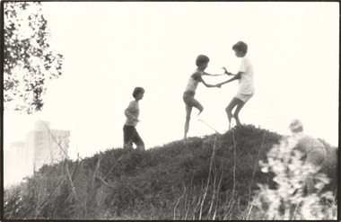 Photograph, Melanie Le GUAY, Children, vacant lot, 1973