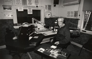 Photograph, John IMMIG, Harold Ballinger - Triple H Community Radio, Horsham, 2003