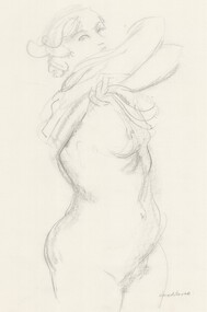 Drawing, Jane NEMEC, Nude study, n.d