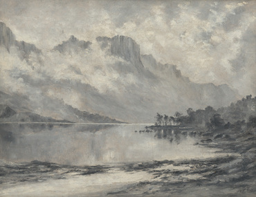 Painting, William PIGUENIT, Mount Olympus, Lake St Clair, 1873