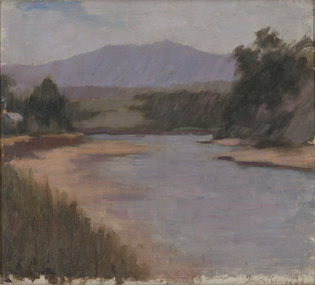 Painting, Hugh RAMSAY, The river, n.d