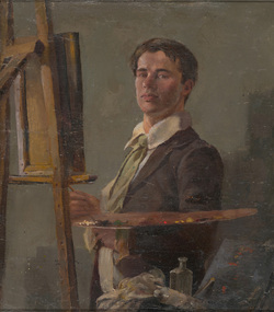 Painting, Percy LEASON, Self portrait, n.d