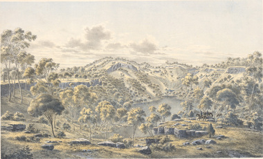 Print - Photograph, Eugene von GUERARD, Crater of Mount Eccles, Victoria, 1867