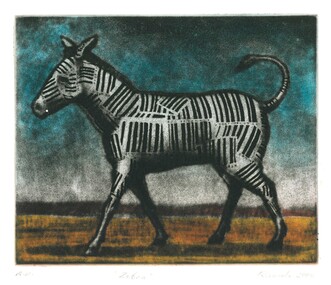 Print, Geoffrey RICARDO, Zebra, 2000