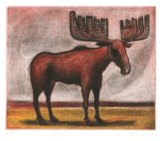 Print, Geoffrey RICARDO, Moose, 2000