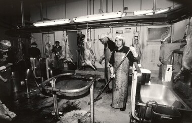 Photograph, John IMMIG, Afghan Hazari refugees, Burrangong Meat Processors, Young, New South Wales, 2002