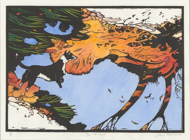 Print, Jenny CLAPSON, By the creek, 1988