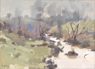 Painting, Scott PENDLEBURY, A river scene, n.d