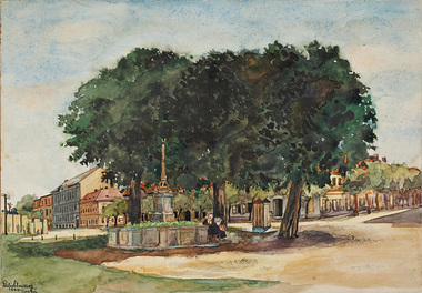 Schwarz, Mr Paul, Theresienstadt: Im Schatten des Kastanien by Paul Schwarz, 1944, 1944