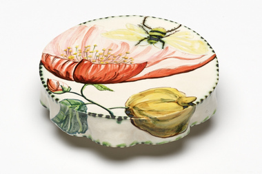ceramic platter, Fiona Hiscock, Platter for honey cake, by Fiona Hiscock, 2007