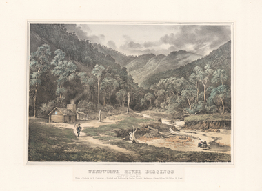 Print, CHEVALIER, Nicholas, Wentworh River Diggings, Gipps Land