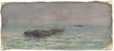 Painting, RIGGALL, Louisa (Louie), Untitled (Boats at Moorings)