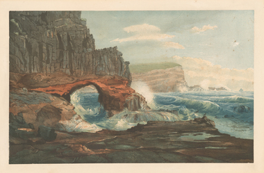 Print, CHEVALIER, Nicholas, Barkers Bluff, Near Cape Schanck, 1860