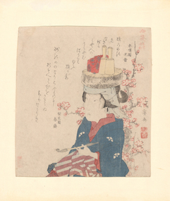 Print, EISEN, Keisai, Bride with Pipe