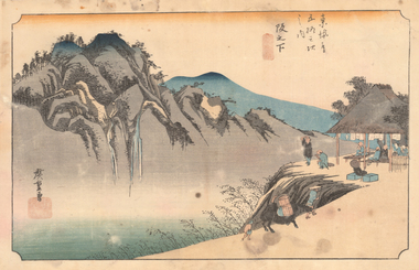 Print, HIROSHIGE, Utagawa, (in the...) Shadow of the Hill