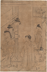 Print, SHUNSHO, Katsukawa, Domestic Scene