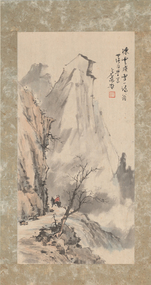 Painting, Unknown, Distant Rider in Landscape