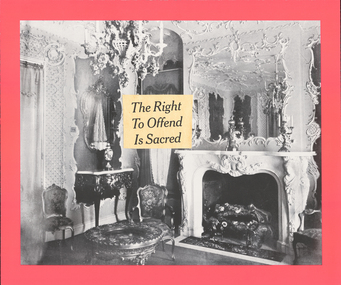 Print, ANDREW, Brook, The Right to Offend is Sacred (glow red), 2016