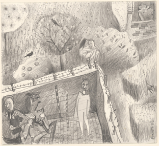 Drawing, FORBES, Rodney, Spring the Executioner, 1983