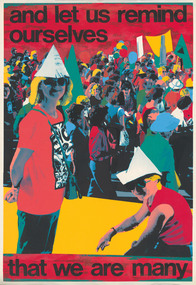 Print, ROBERTSON, Toni. born 1953 Sydney, And let us remind ourselves, c. 1983