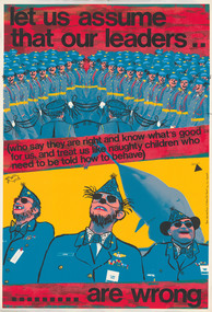 Print, ROBERTSON, Toni. born 1953 Sydney, And let us assume that our leaders, c. 1983