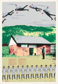 Print, Toni celebrating her opening of her studio at the Brickworks, c. 1984