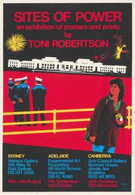Print, ROBERTSON, Toni. born 1953 Sydney, Sites of Power – An exhibition of posters and prints by Toni Robertson, c. 1984
