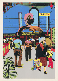 Print, ROBERTSON, Toni. born 1953 Sydney, ROYAL NUCLEAR SHOW, No 4, 1981