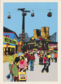 Print, ROBERTSON, Toni. born 1953 Sydney, ROYAL NUCLEAR SHOW, No 5, 1981