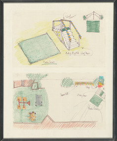 Drawing, TREMBATH, Tony. born 1946, Victoria, Australia, On the road to Victoria and Albert Triangle-Flick, Flush & Toot, 1982