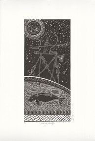 Print, ROBINSON, Brian. Born 1973, Waiben, Queensland, Australia, Hunting Dhangal, 2011