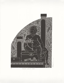 Print, ROBINSON, Brian. Born 1973, Waiben, Queensland, Australia, Handline Ngurupai Wharf, 2011