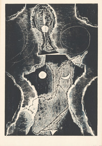 Print, HOS, Kees. Born 1916, The Hague, Holland, Between Sun - Moon, 1963