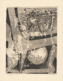 Print, HOS, Kees. Born 1916, The Hague, Holland, Televisuality A, 1966