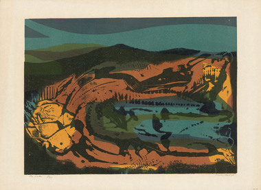 Print, HOS, Kees. Born 1916, The Hague, Holland, The Lake, 1970