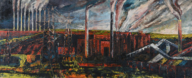Painting, MARTIN, Mandy  b. 1952, Adelaide, South Australia, Briquette Factory Site, 1989